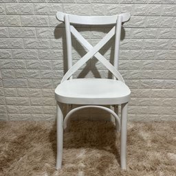 Cadeira X Madeira Maciça:branco - 1