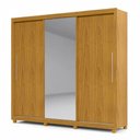 Ver imagem 1 de Guarda Roupa de Casal com Espelho 3 Portas e 4 Gavetas Royale Naturale Off White Gelius