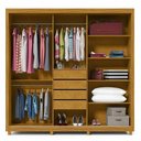 Ver imagem 2 de Guarda Roupa de Casal com Espelho 3 Portas e 4 Gavetas Royale Naturale Off White Gelius