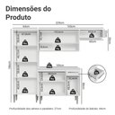 Ver imagem 4 de Armário de Cozinha Completa 229cm Branco Emilly Madesa 016