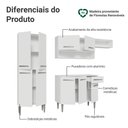 Ver imagem 5 de Armário de Cozinha Completa 229cm Branco Emilly Madesa 016