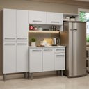 Ver imagem 1 de Armário de Cozinha Completa 229cm Branco Emilly Madesa 016