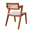 Ver imagem 4 de Kit 2 Cadeiras Madeira Maciça, Rattan de Fibra Natural e Estofada Verona Espresso Móveis