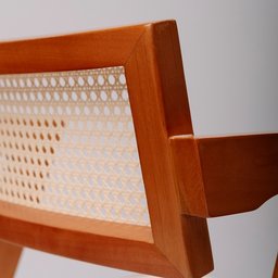 Conjunto com 4 Cadeiras Madeira Maciça com Rattan Natural e Estofada 81,5x53x57cm Verona - 14