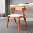 Ver imagem 4 de Kit 4 cadeiras Madeira Maciça, Rattan de Fibra 100% Natural e Estofada Verona Espresso Móveis 