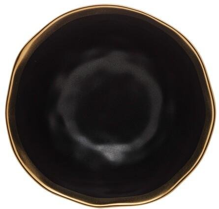 Bowl de Porcelana Preto e Dourado Dubai Wolff - 4