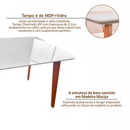 Conjunto Mesa Verona Tampo Off White com 4 Cadeiras em Madeira Maciça, Estofada e Rattan de Fibra 100% Natural Verona Authentic - 7