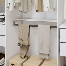 Closet Casal sem Portas 8 Gavetas Paris Duo Premium - 12