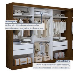 Closet Casal sem Portas 8 Gavetas Paris Duo Premium - 9