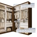 Ver imagem 6 de Closet Casal sem Portas 4 Gavetas Júlia Duo