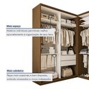 Ver imagem 5 de Closet Casal sem Portas 4 Gavetas Júlia Duo