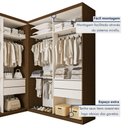 Ver imagem 4 de Closet Casal sem Portas 4 Gavetas Júlia Duo