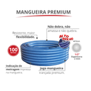 Ver imagem 2 de Mangueira Trançada Siliconada Jardim Premium Bitola 1/2'' Esp. 2mm Rolo 100 Metros Durín