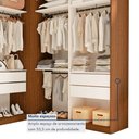Ver imagem 3 de Conjunto Closet Casal sem Portas 2 Módulos 6 Gavetas França Yescasa