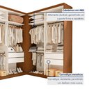 Ver imagem 4 de Conjunto Closet Casal sem Portas 2 Módulos 6 Gavetas França Yescasa