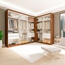 Ver imagem 1 de Conjunto Closet Casal sem Portas 2 Módulos 6 Gavetas França