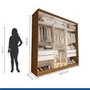 Ver imagem 4 de Closet Casal sem Portas 4 Gavetas Paris