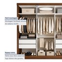 Ver imagem 6 de Closet Casal sem Portas 4 Gavetas Paris Yescasa Marrom/Freijó