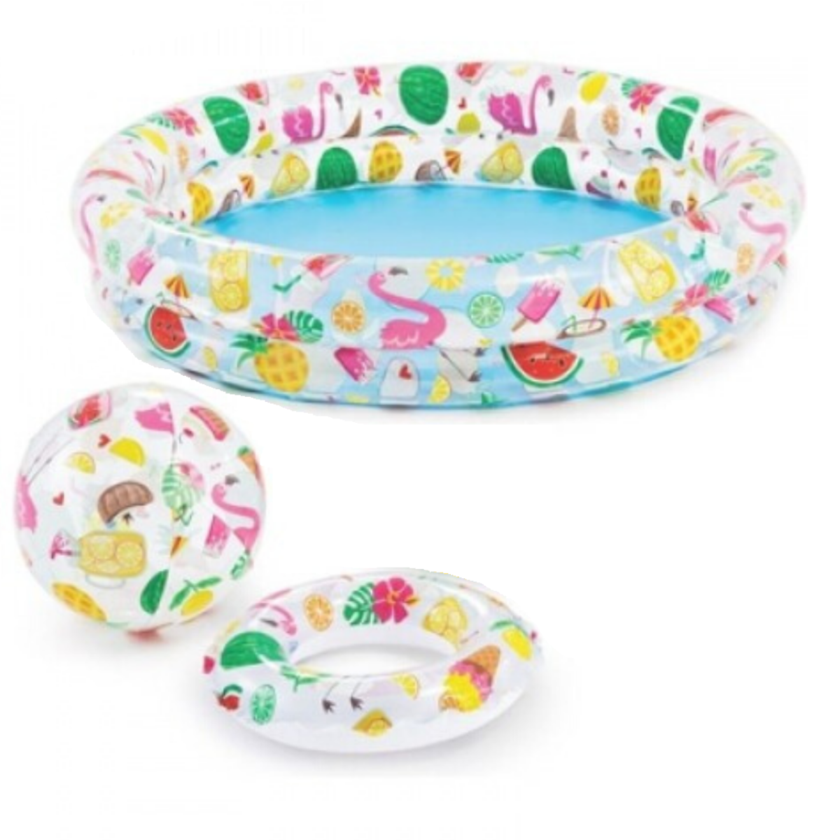 Piscina Inflável Tropical C Acessórios 150l + Bomba Elétrica Voltagem:110v - 2