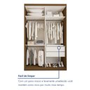 Ver imagem 7 de Closet Solteiro sem Portas 2 Gavetas Júlia Yescasa