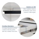 Ver imagem 4 de Módulo Closet Casal sem Portas 6 Gavetas Itália Yescasa Marrom/Freijó