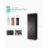 Multiuso Livreiro Flex 4 Portas Estante Vertical ou Balcão com Prateleiras  - Nature - 4