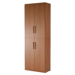 Multiuso Livreiro Flex 4 Portas Estante Vertical ou Balcão com Prateleiras  - Nature - 2