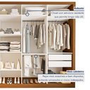Ver imagem 6 de Closet Casal sem Portas 4 Gavetas Florença