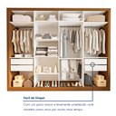 Ver imagem 7 de Closet Casal sem Portas 4 Gavetas Florença