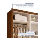 Ver imagem 2 de Closet Casal sem Portas 4 Gavetas Florença