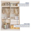 Ver imagem 6 de Closet Infantil sem Portas 2 Gavetas Júlia