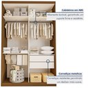 Ver imagem 3 de Closet Infantil sem Portas 2 Gavetas Júlia