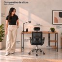 Ver mais imagens de Conjunto de Escritório Mesa Bela e Cadeira Diretor Roma Preto