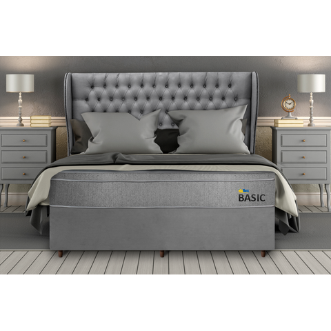 Colchão Basic Solteirão Provença/cinza Yescasa