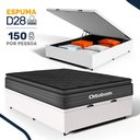 Ver imagem 3 de Cama Box Baú com Colchão Ortobom de Espuma Pillow Top Confort Black Casal 138cm