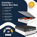 Ver imagem 5 de Cama Box Baú com Colchão Ortobom de Espuma Pillow Top Confort Black Casal 138cm