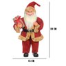 Papai Noel Decorativo com Led Vermelho e Bege 30x15 Cm F04 - D\'rossi - 2