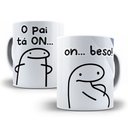Ver imagem 1 de Caneca Flork de Porcelana o Pai Ta On – Surpreenda Seu Pai com Estilo e Humor
