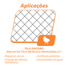 Tela Hexagonal Viveiro Galv. 1/2" Fio 26 1,50x50m Rino Agro - 5