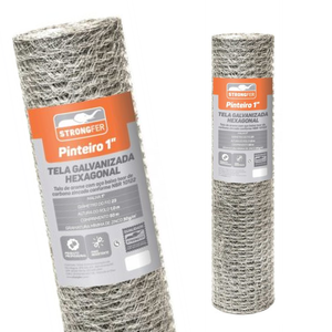 Tela Hexagonal Viveiro Galv. 1/2" Fio 26 1,50x50m Rino Agro