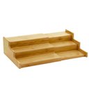 Ver imagem 1 de Suporte Organizador Potes de Temperos Retrátil em Bambu