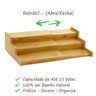 Suporte Organizador Potes de Temperos Retrátil em Bambu - 2