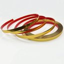 Ver imagem 1 de Fita Metalizada Auto Colante Pvc 15mm P Decoração de Móveis e Paredes Dourado 10m