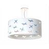 LUSTRE INFANTIL PENDENTE AVIÕES DUPLO 50X16: Azul - 1
