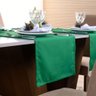 Caminho de Mesa Basic Liso 1 Peça 1,30m X 40cm Decorativo Tecido Oxford Verde 100% Poliéster - 3