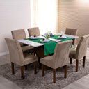 Ver imagem 4 de Caminho de Mesa Basic Liso 1 Peça 1,30m X 40cm Decorativo Tecido Oxford Verde 100% Poliéster