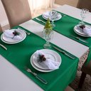 Ver imagem 2 de Caminho de Mesa Basic Liso 1 Peça 1,30m X 40cm Decorativo Tecido Oxford Verde 100% Poliéster