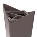 Ver imagem 2 de Kit Bandeja Decorativa Branca e Porta Escova de Dentes Cinza Plástico Banheiro Lavabo