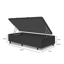 Ver imagem 2 de Box Bau Basic Abertura Lateral Solteirão Yescasa