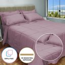 Ver imagem 2 de Edredom Cama Casal Queen com Jogo de Lençol Meia Estação